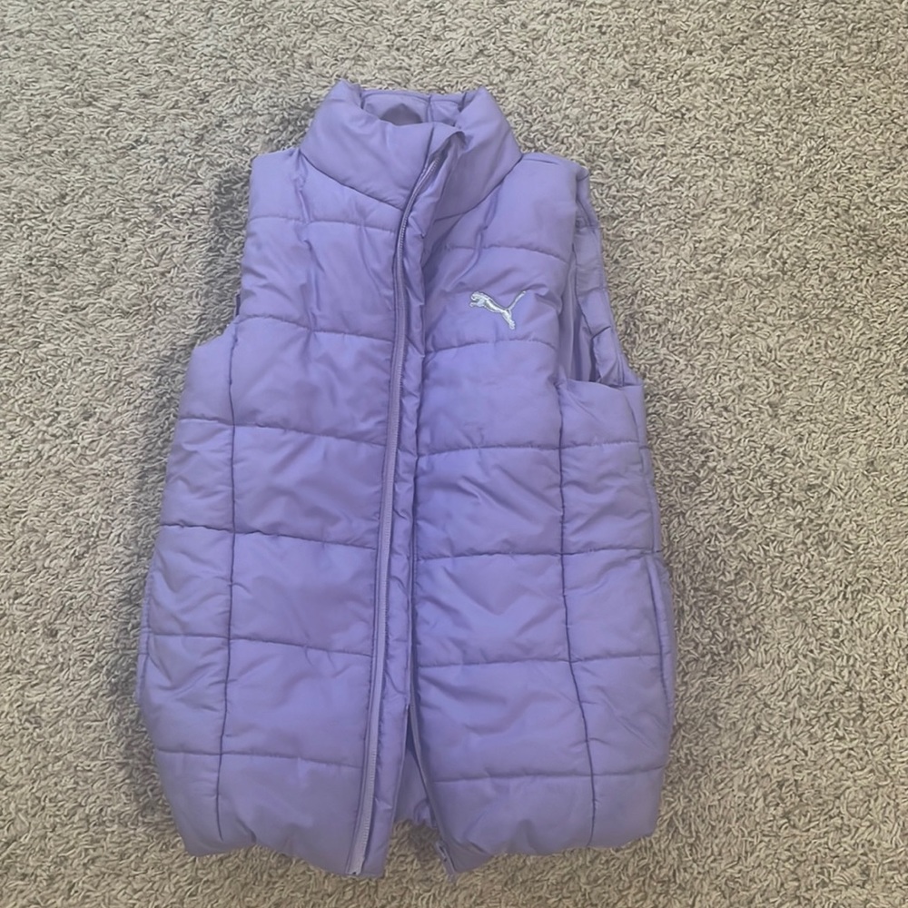 Purple Puma Puffy Vest